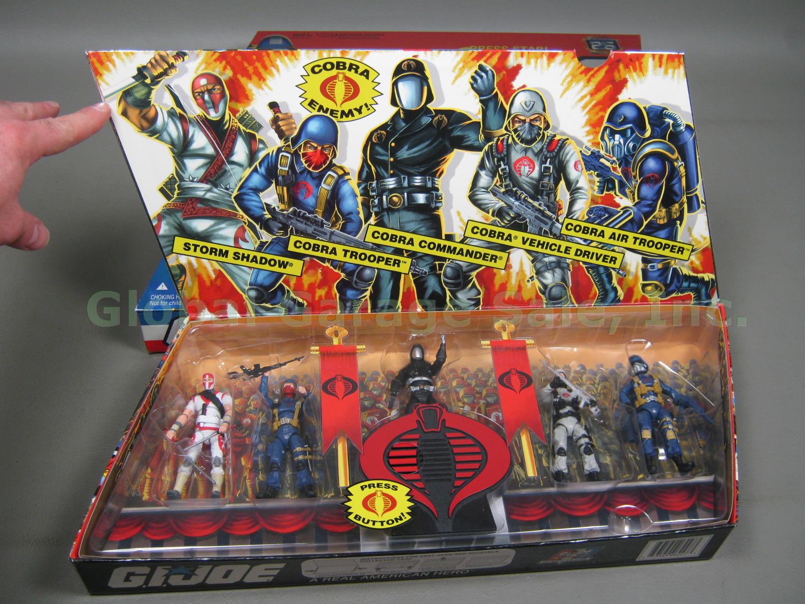 3 New GI Joe 1982-2007 25th Anniversary 5-Pack Figure Sets Lot Cobra Legions +NR 1
