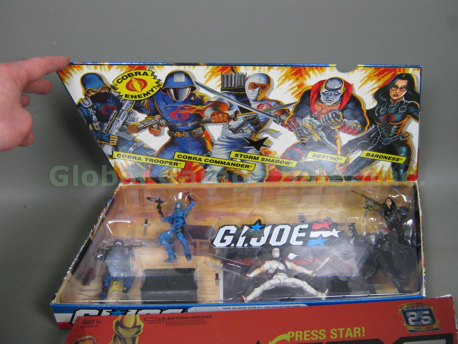 3 New GI Joe 1982-2007 25th Anniversary 5-Pack Figure Sets Lot Cobra Legions +NR 3