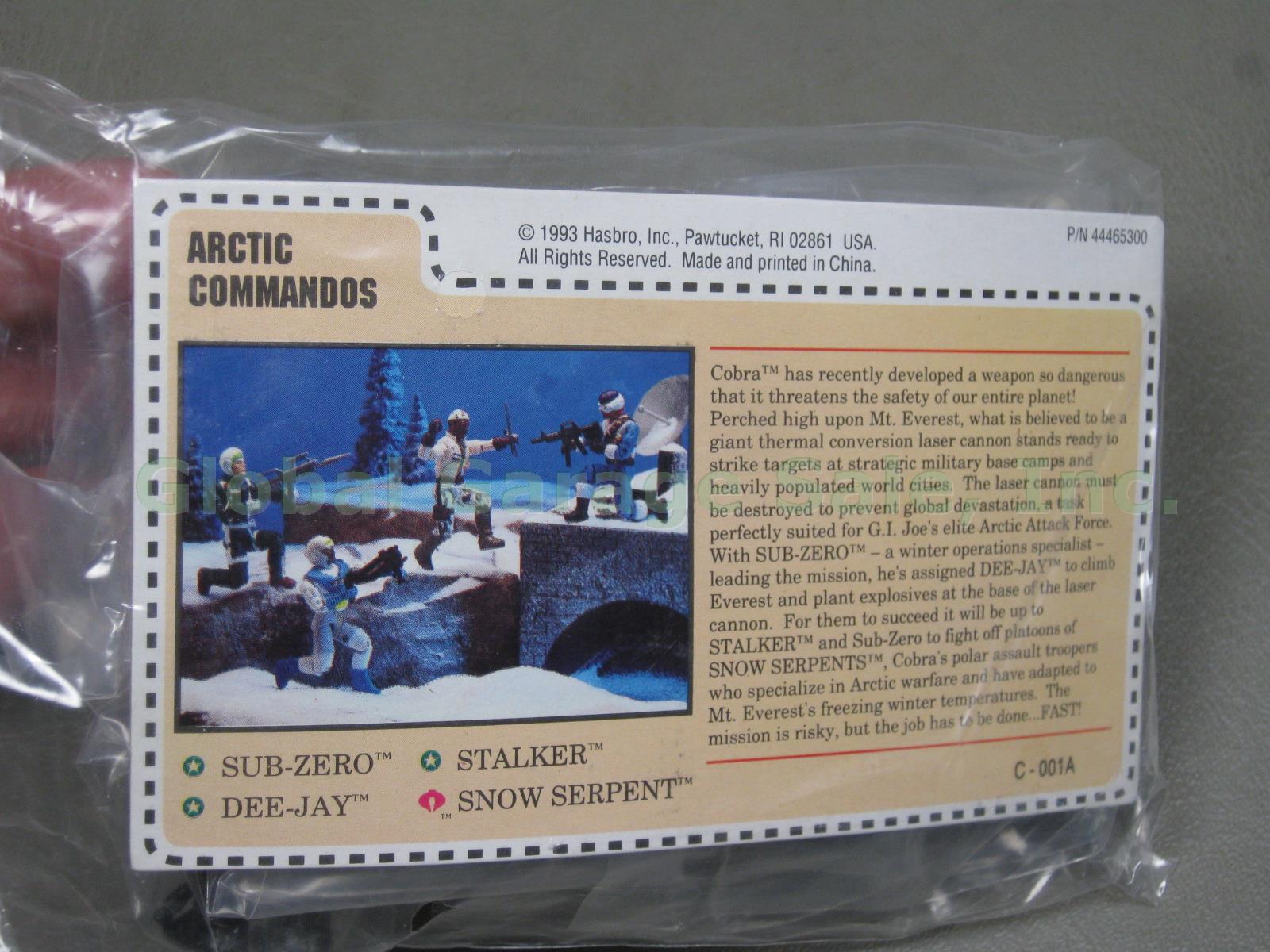 Sealed 1993 GI Joe Mail Away Arctic Commandos Figures W/ File Card Snow Serpent 5