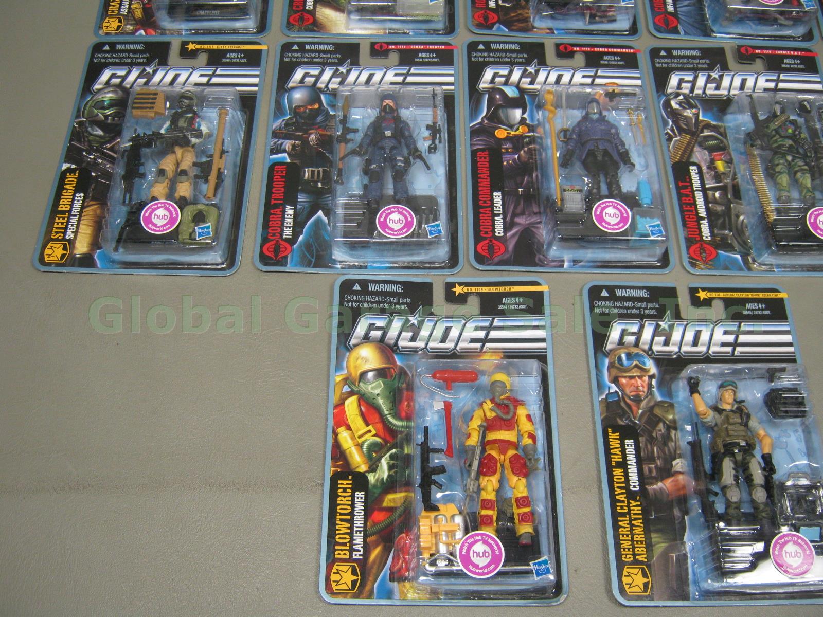 12 New Sealed MOC Hasbro GI Joe Pursuit Of Cobra POC Figures Set Lot 1109-1120 1