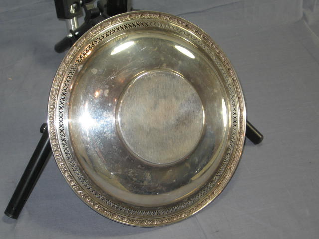 Antique J.S. Co. Reticulated Sterling Silver Tray Plate 6