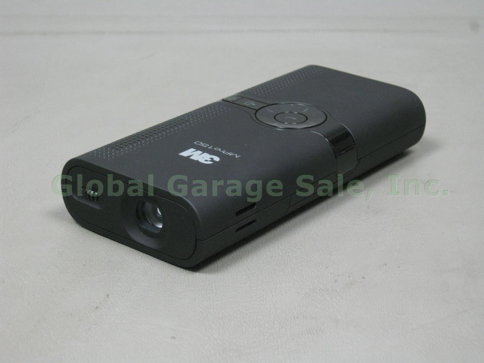 3M MPro 150 Mobile Pocket LED Projector W/ Tripod AV Video VGA Cables Bundle NR 2