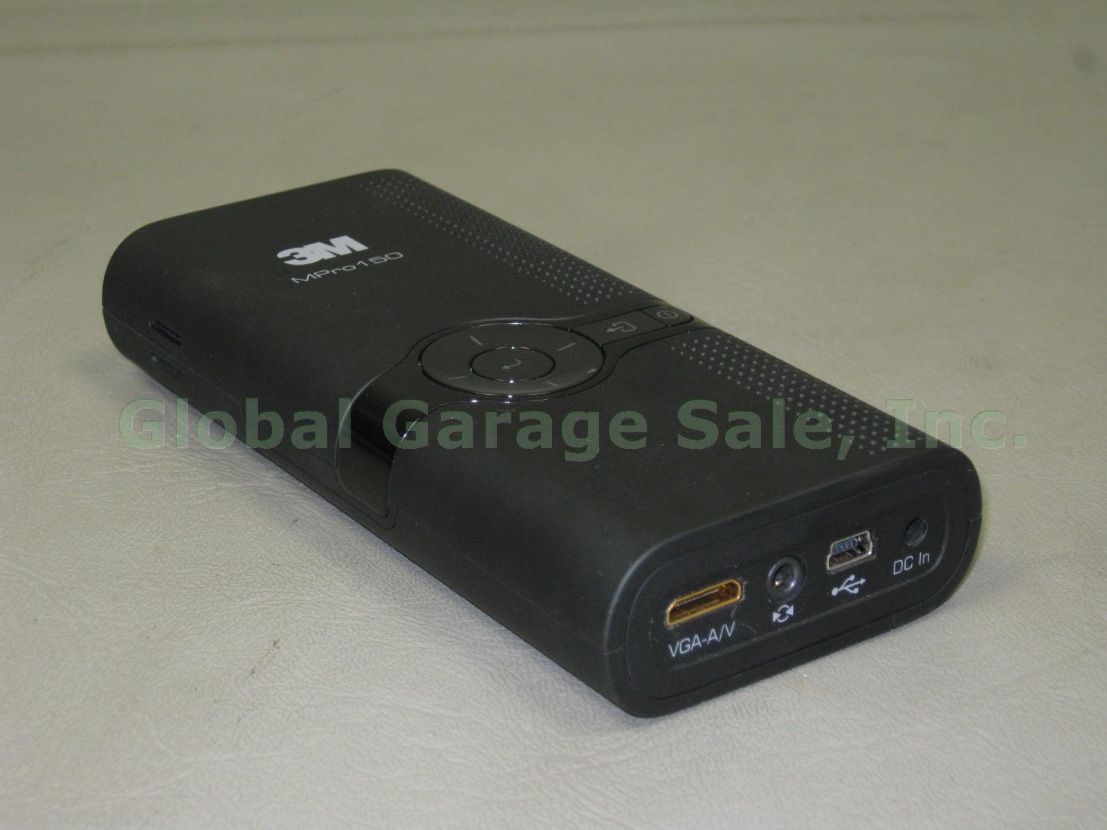 3M MPro 150 Mobile Pocket LED Projector W/ Tripod AV Video VGA Cables Bundle NR 3