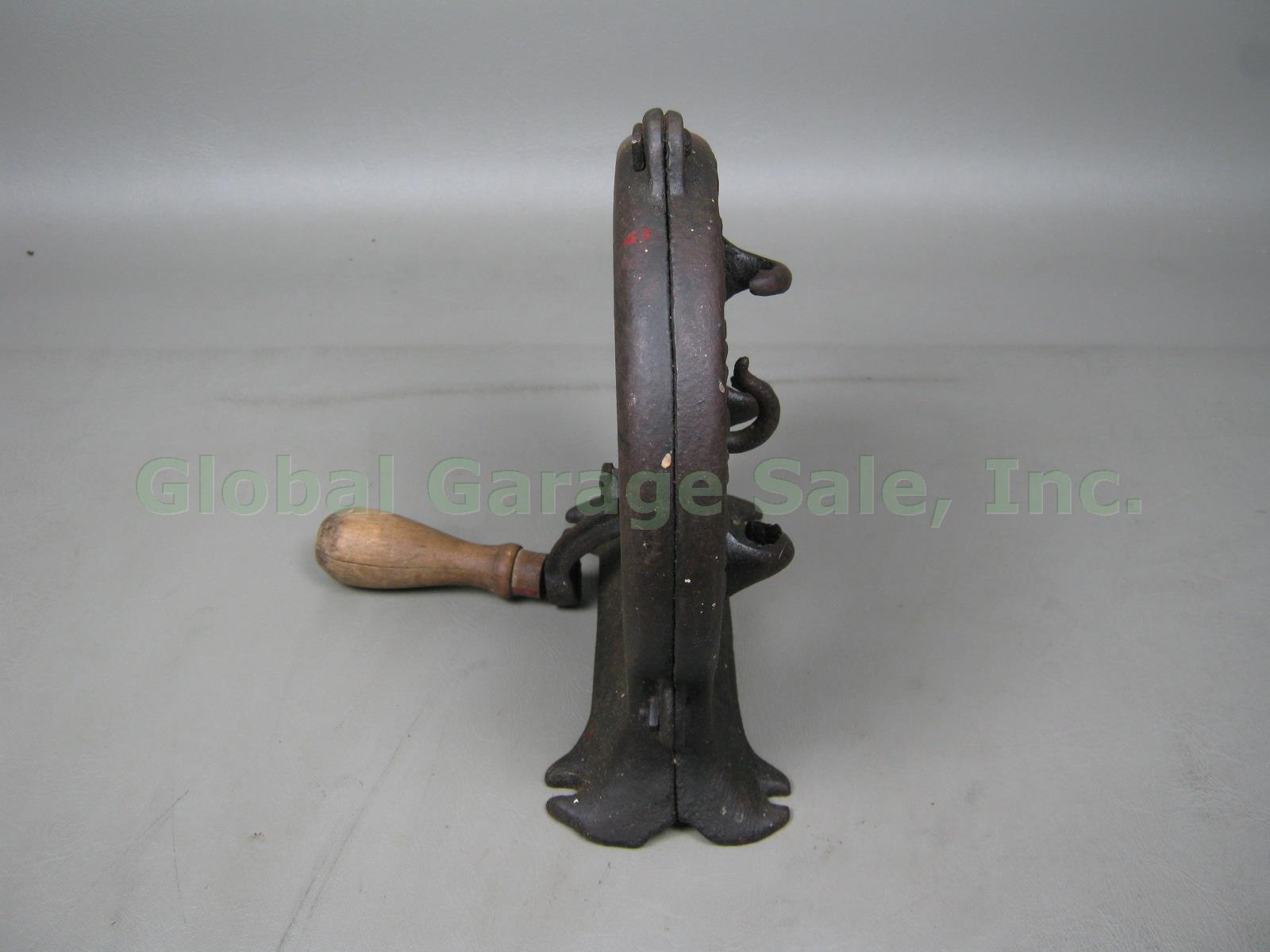 Primitive New Era Cast Iron Crank Rope Maker Machine A.D Long Fairfield? 1911 NR 5