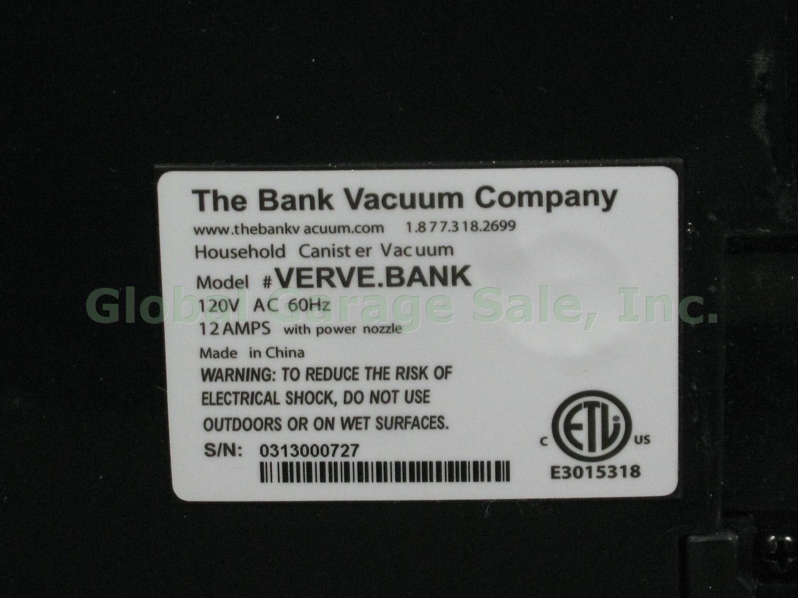 Store Demo The Bank Vault Verve Canister Vacuum Cleaner W/ Attachments Bundle 9