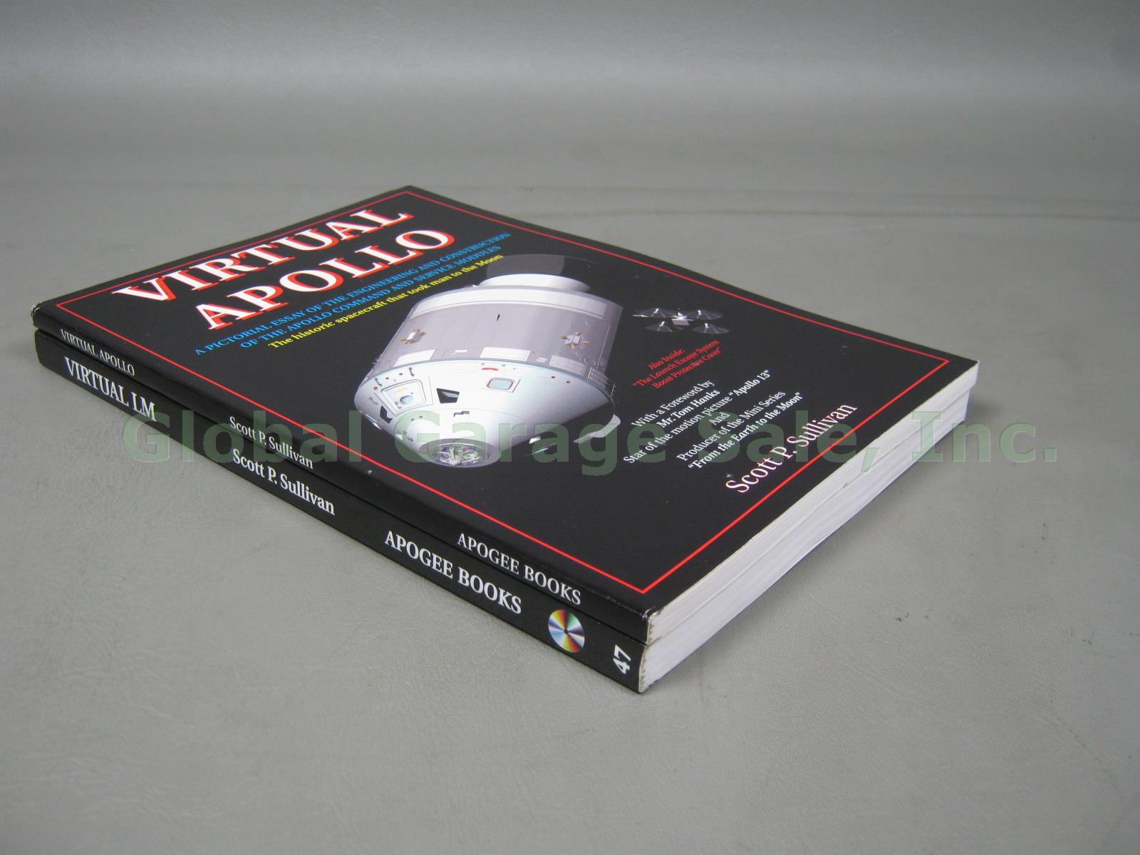 2 Apogee Soft Cover Book Lot 2002 Virtual Apollo + 2004 LM +CDROM Scott Sullivan
