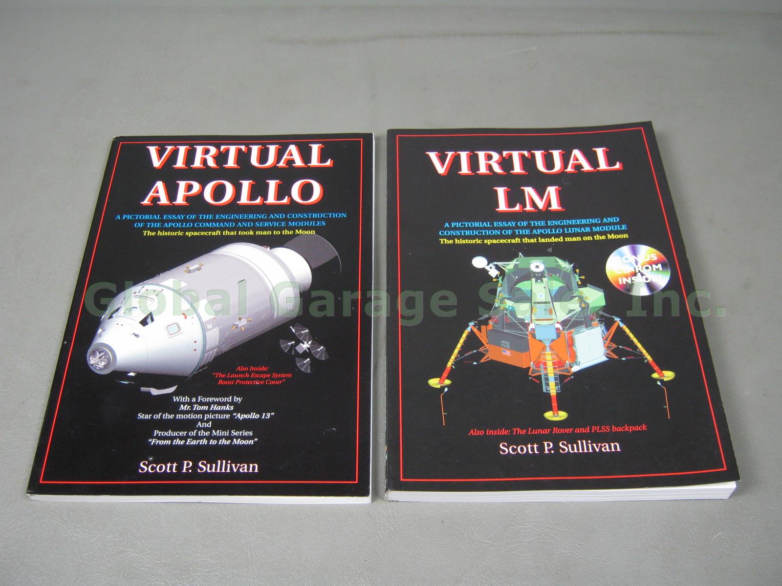 2 Apogee Soft Cover Book Lot 2002 Virtual Apollo + 2004 LM +CDROM Scott Sullivan 2