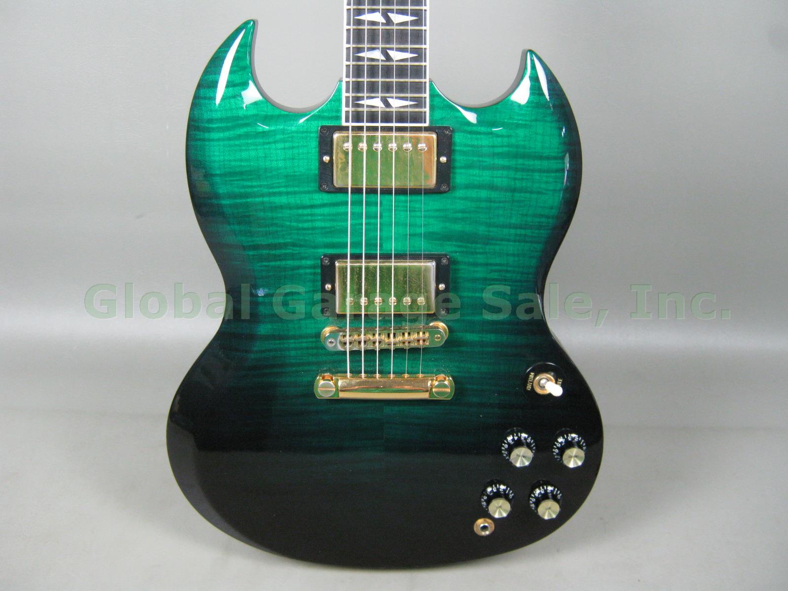 2003 Gibson SG Supreme Electric Guitar Emerald Green One Owner TKL Hard Case 2