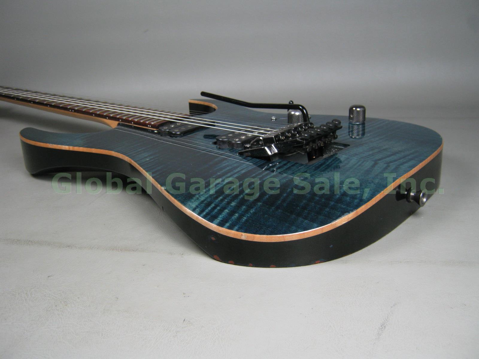 1999 Ibanez Prestige RG3120 Electric Guitar Blue Flame Maple Floyd Rose Tremolo 8