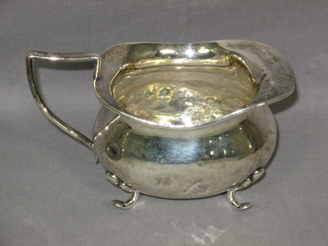 Vintage Sterling Silver Tea Set Teapot Creamer Sugar NR 2