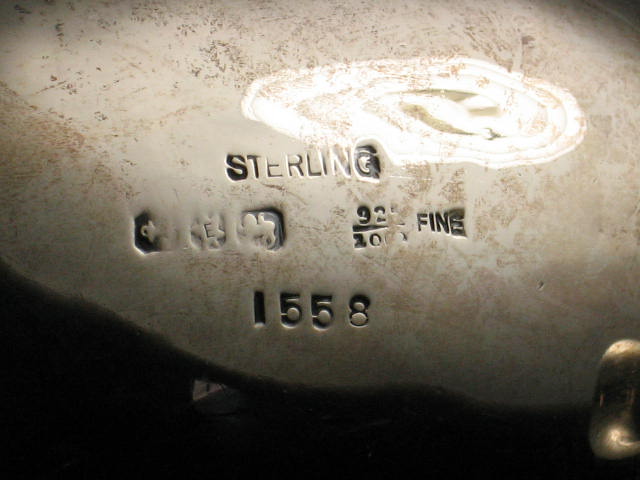 Vintage Sterling Silver Tea Set Teapot Creamer Sugar NR 8