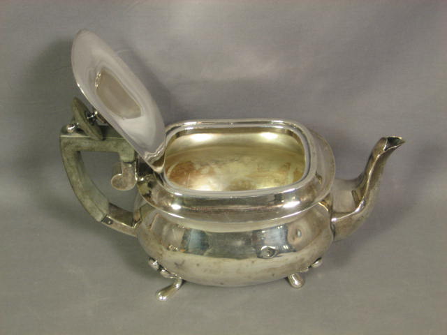 Vintage Sterling Silver Tea Set Teapot Creamer Sugar NR 10