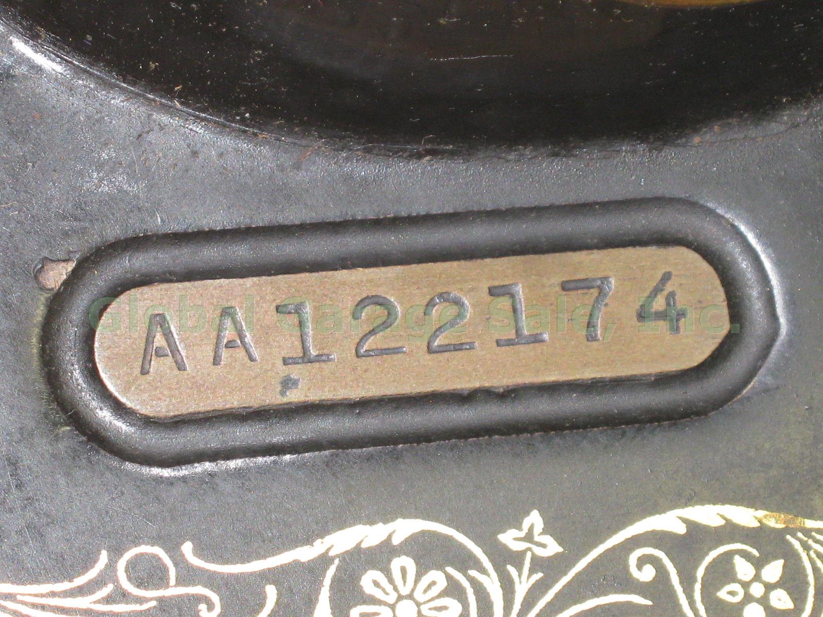 Vtg Antique 1924 Singer 99 99K Sewing Machine W/ Case Knee Control Bar Extra Lot 4