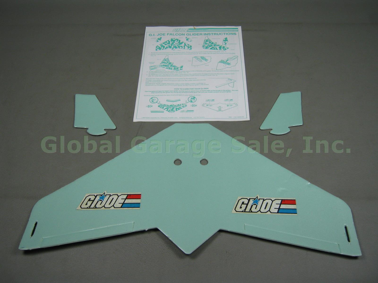 Vtg 1983 GI Joe RAH Falcon Glider W/ Instructions No Pilot Grunt Support Frame 2
