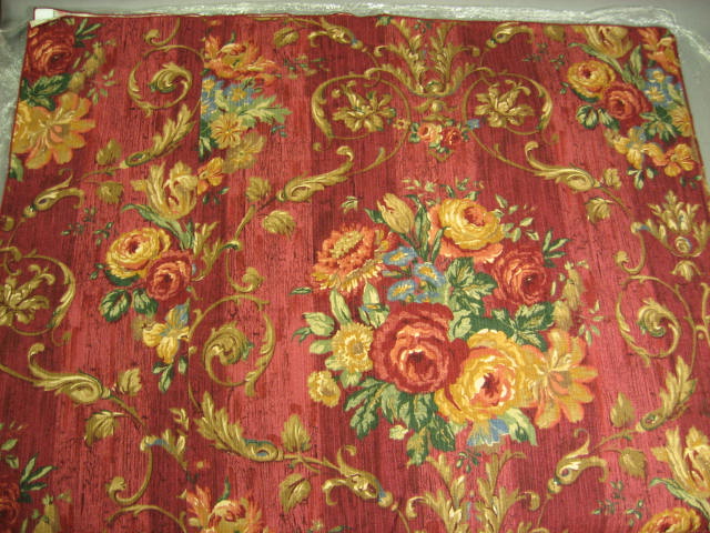 11 Red Floral 108" Round Resaurant Tablecloth Linens NR 2