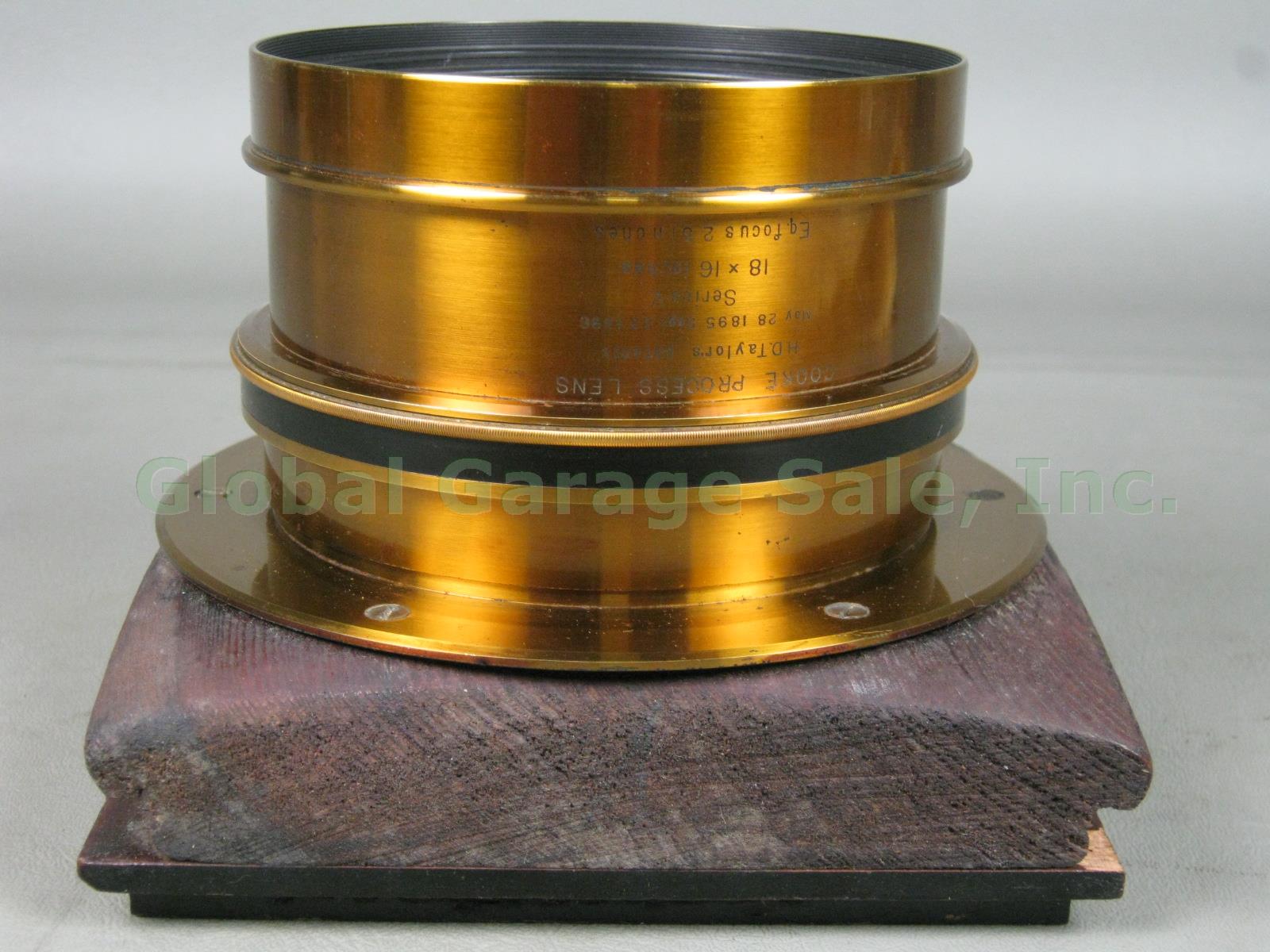 RARE Taylor Hobson Cooke Series V 18x16 Brass Portrait Process Lens f/8-90 NR! 4