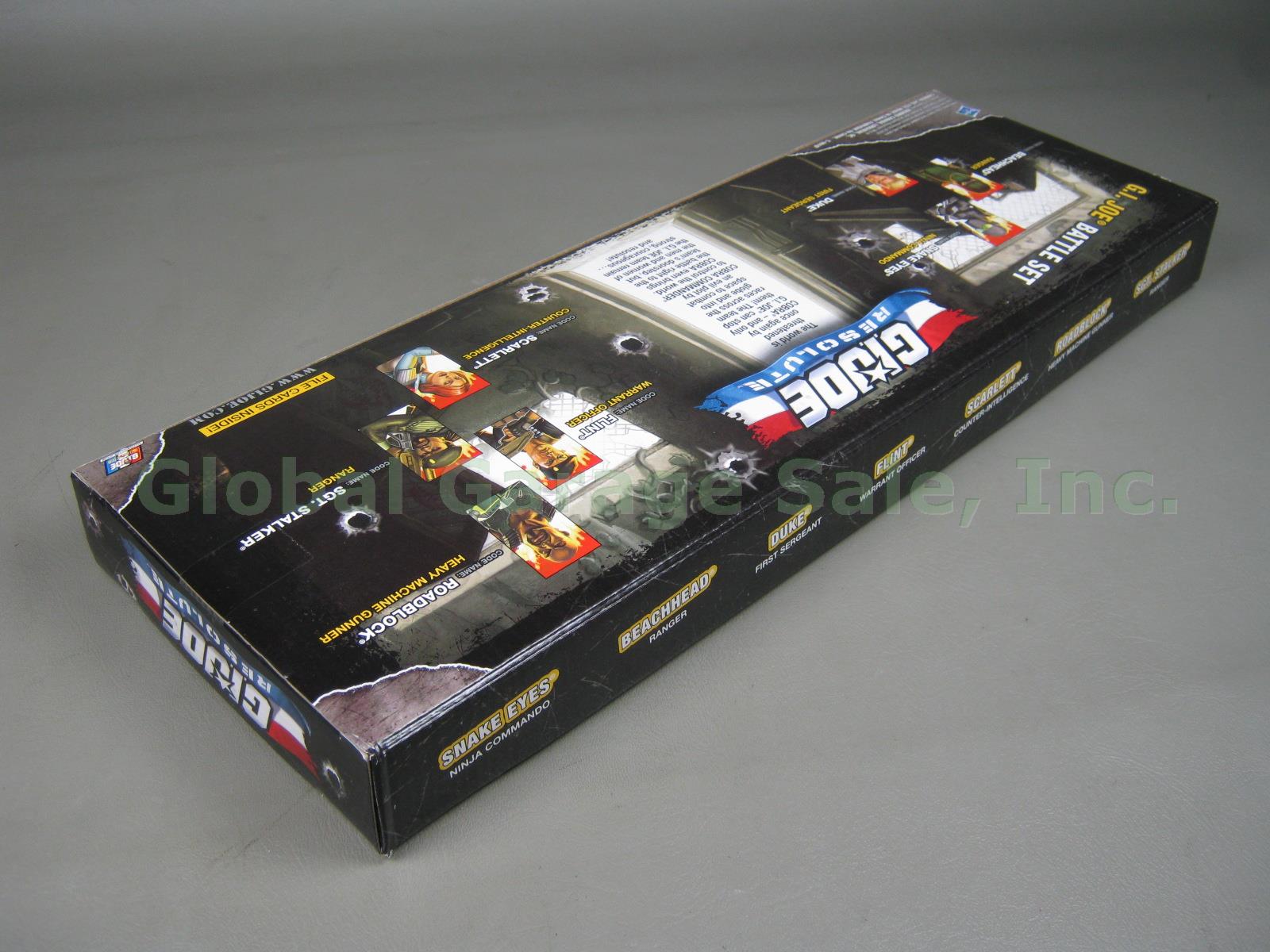 NOS New Sealed 2010 GI Joe Resolute 7 Figure Box Battle Set Snake Eyes + MIP NIP 2