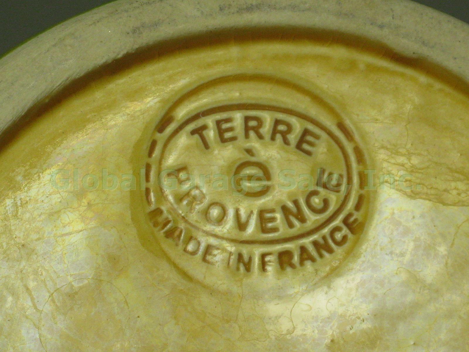 7 Terre e Provence French Art Pottery 4" Mugs Cups + Creamer Cream Pitcher Lot 6