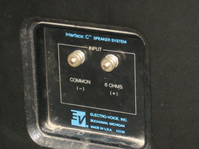 Vintage EV Electro-Voice Interface C Speakers Set Horn 14