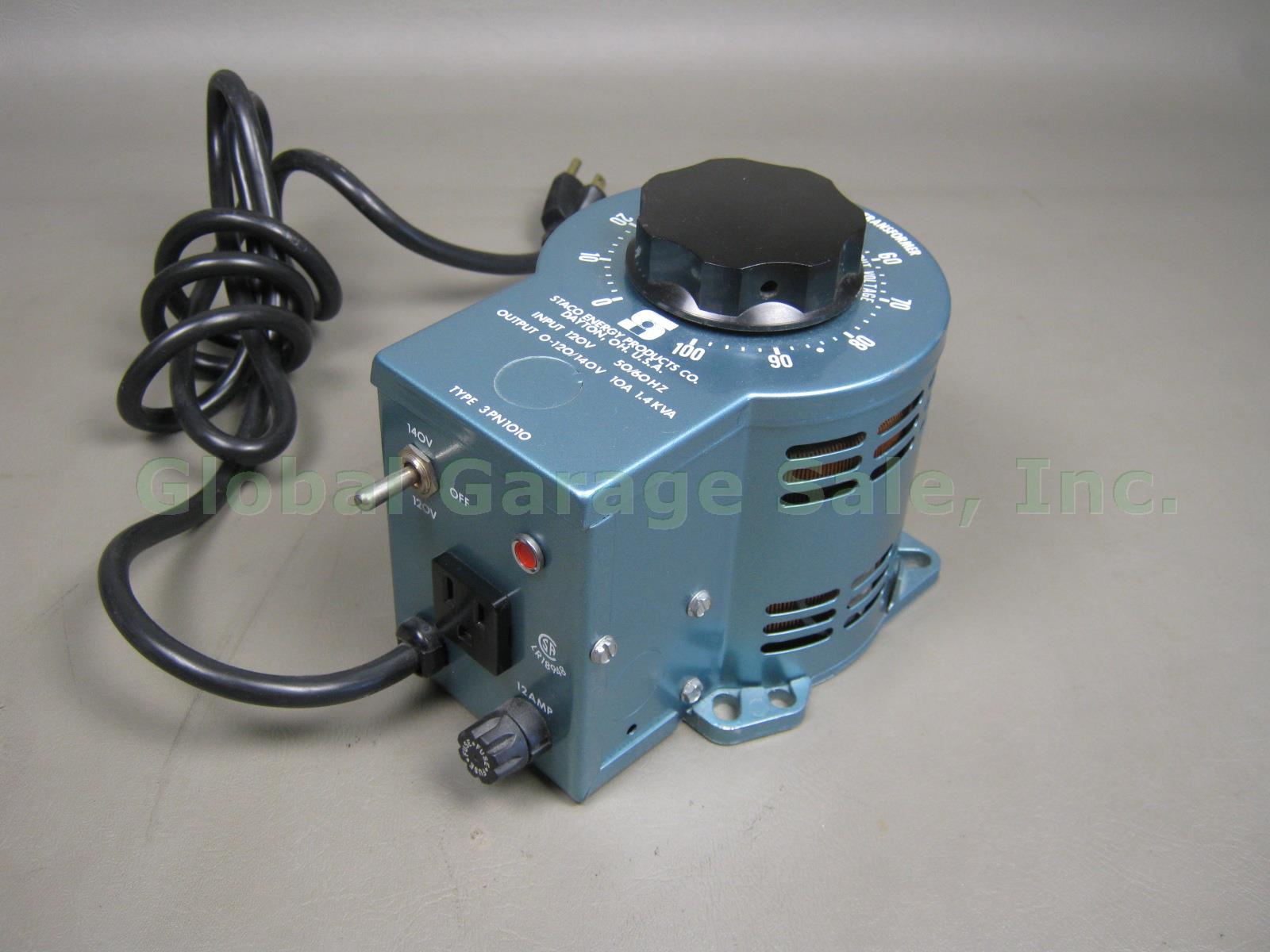 Staco Energy Products Co Variable Autotransformer Model Type 3PN1010 120V 50/60 1