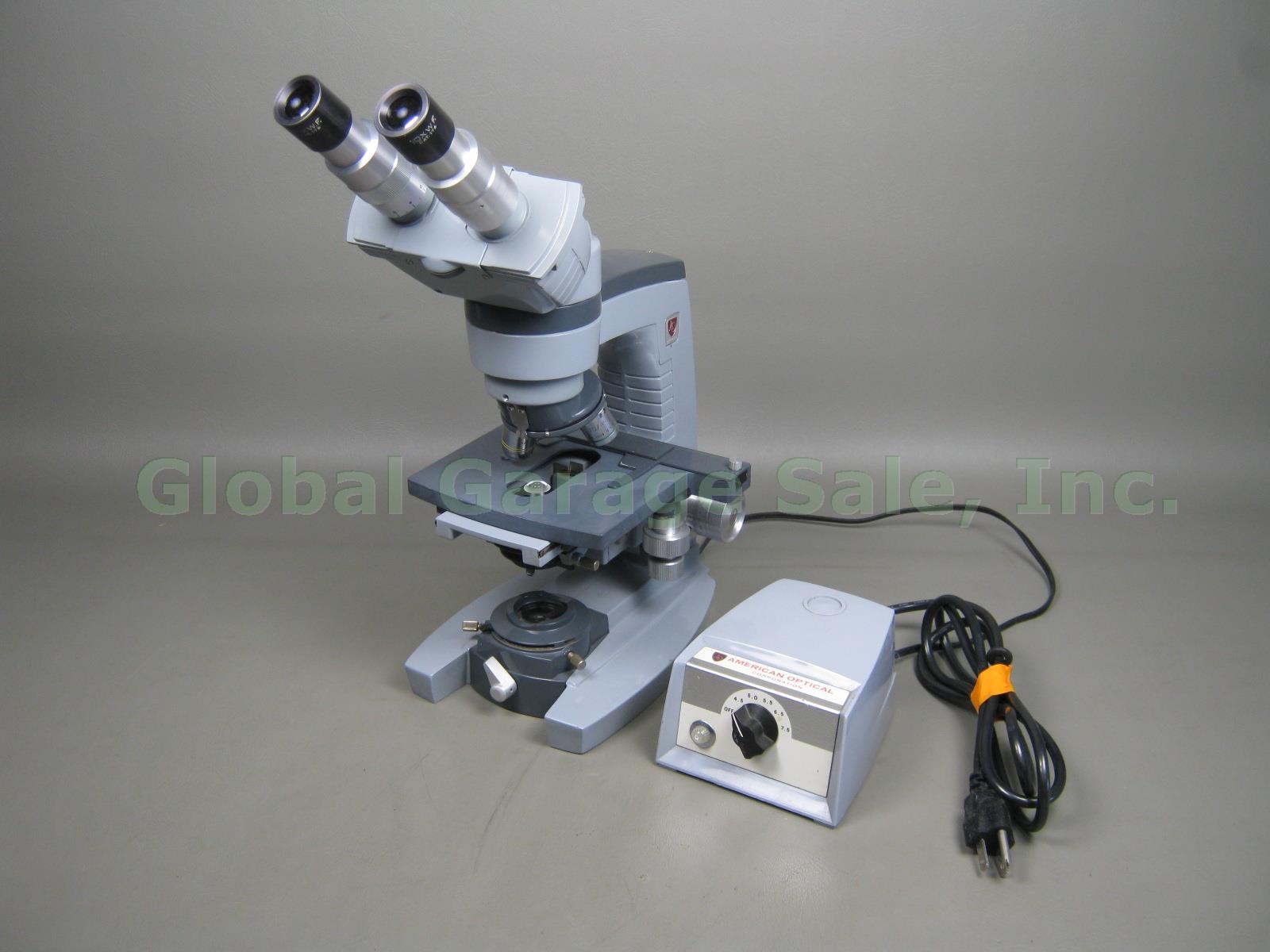 AO American Optical Spencer Binocular Microscope W/10X 1017 1019 1023 1051 Power