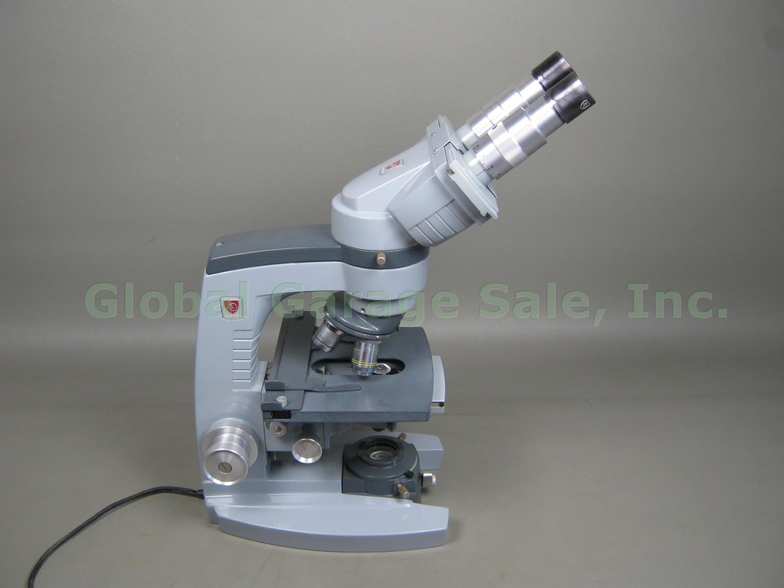 AO American Optical Spencer Binocular Microscope W/10X 1017 1019 1023 1051 Power 6