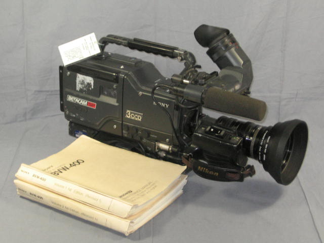 Sony BVW-400 Betacam SP 3-CCD Video Camera Nikon S19x8