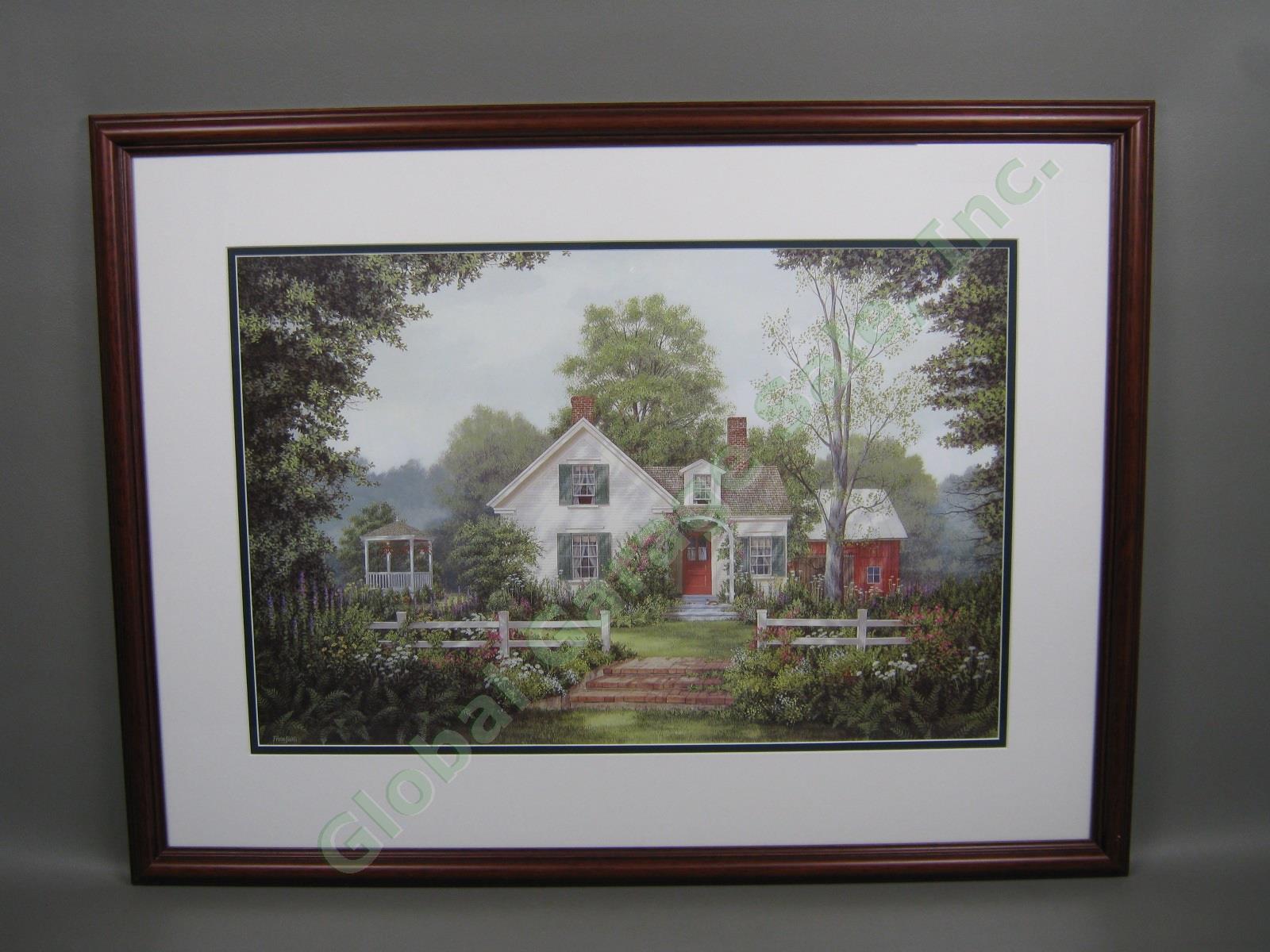 Vermont Artist Fred Swan Summer Cottage Signed Numbered S/N Print 51/850 Framed