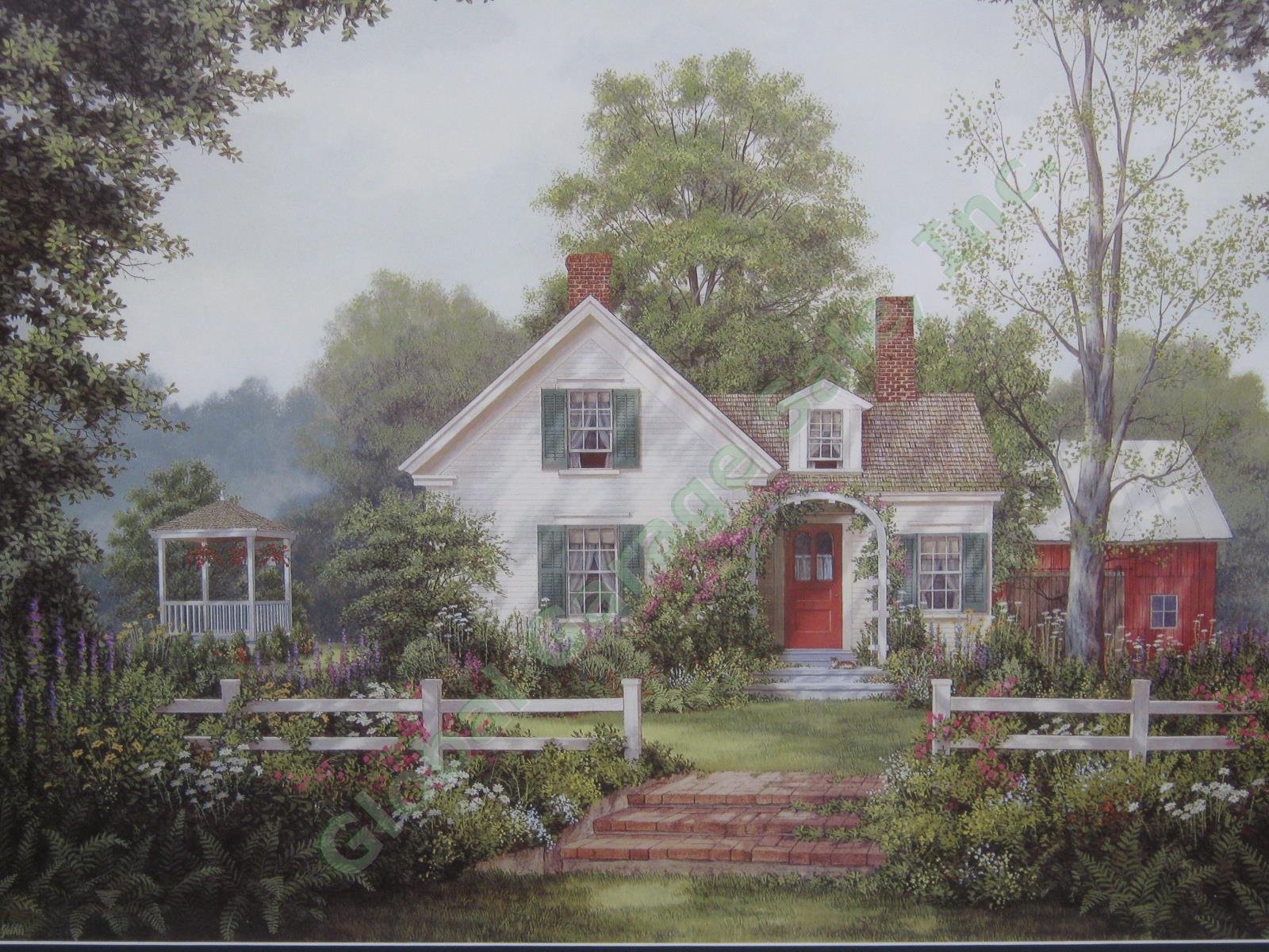 Vermont Artist Fred Swan Summer Cottage Signed Numbered S/N Print 51/850 Framed 1