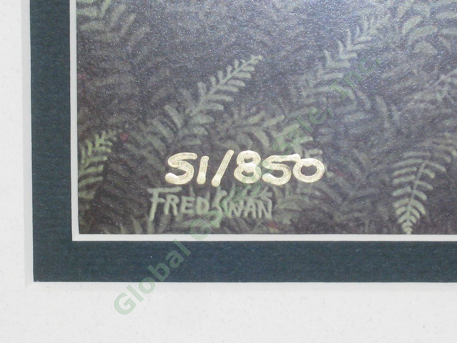 Vermont Artist Fred Swan Summer Cottage Signed Numbered S/N Print 51/850 Framed 2