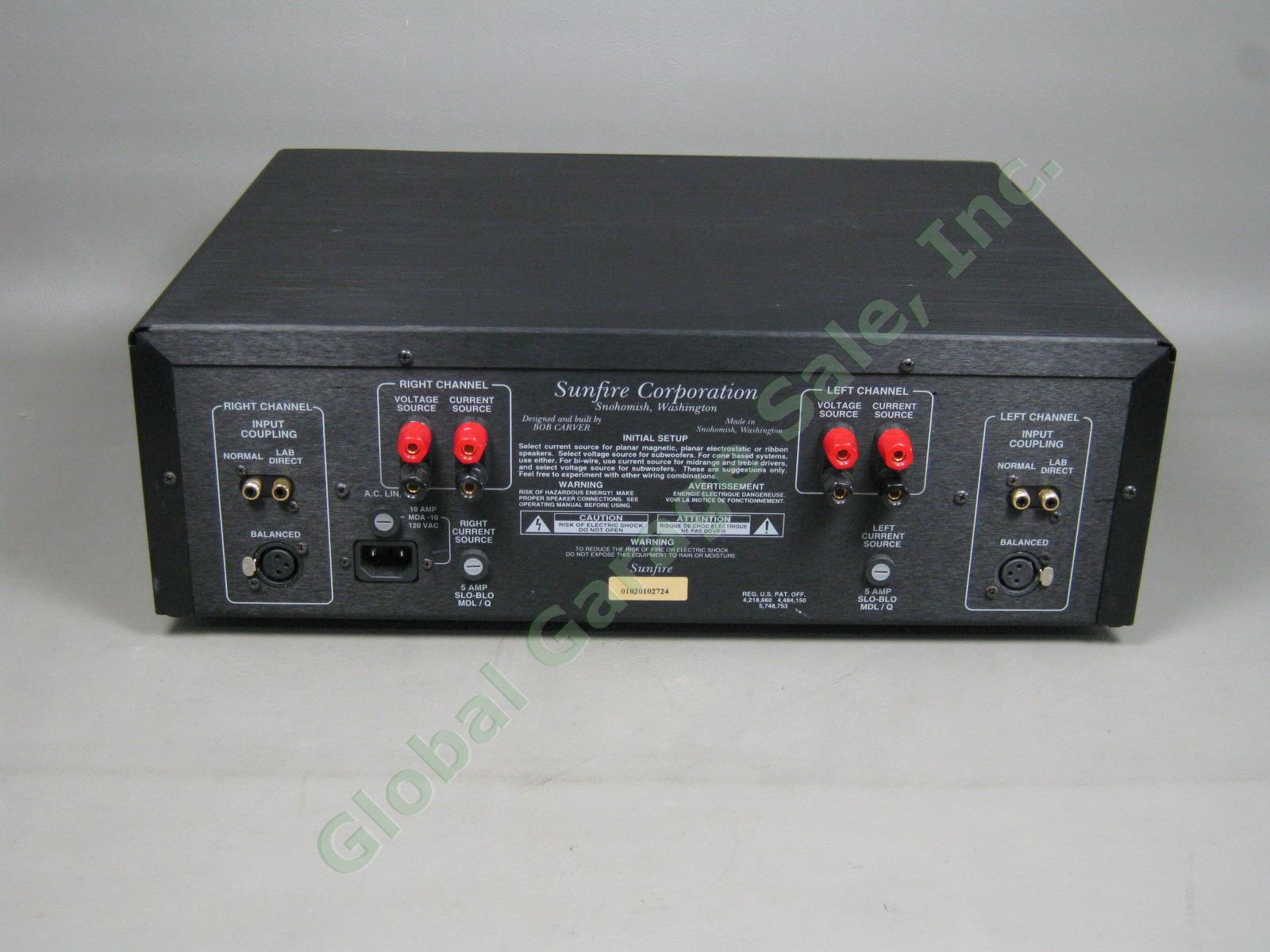 Bob Carver Sunfire 300 Load Invariant High Fidelity Stereo Power Amp Amplifier 3