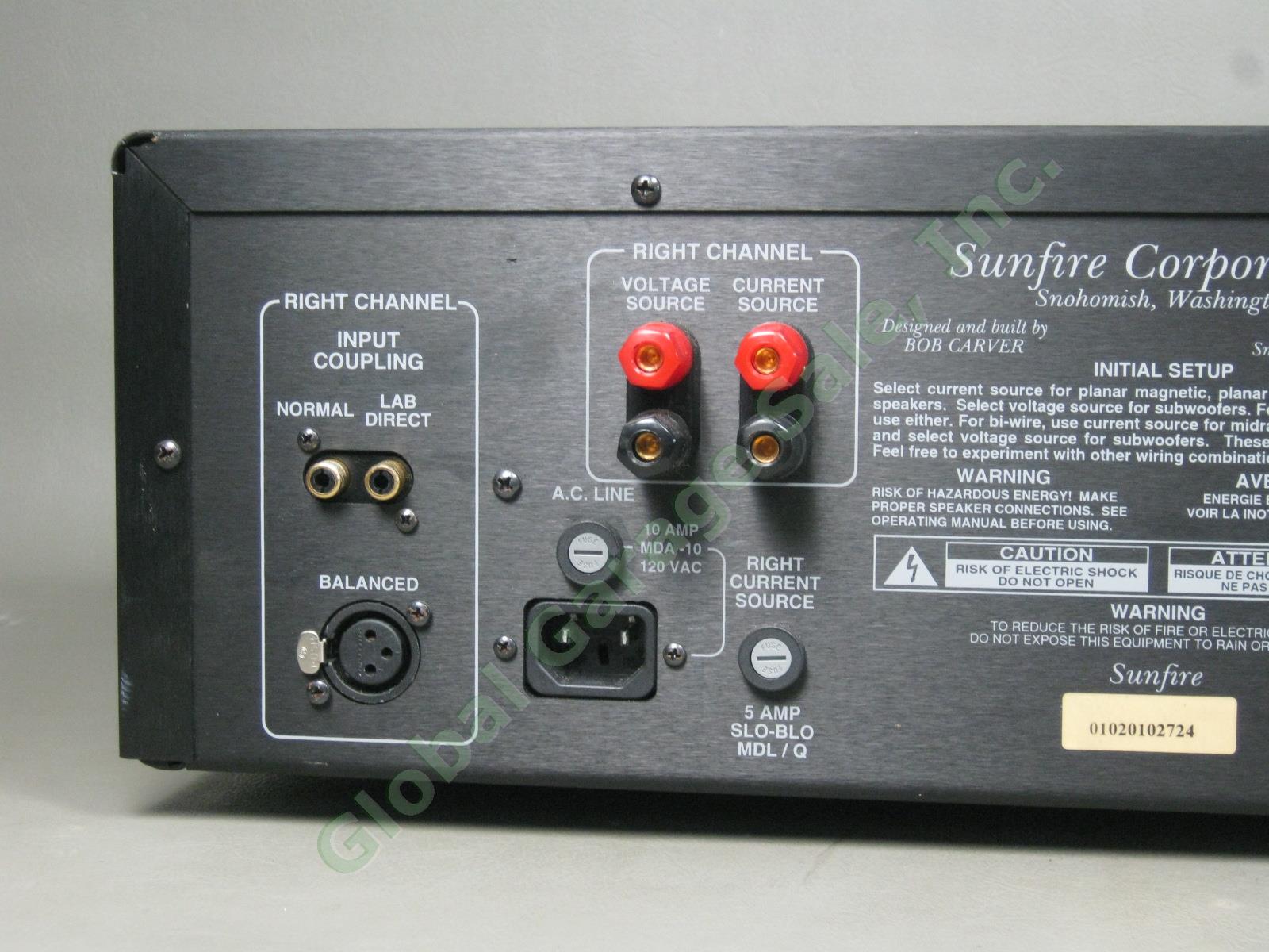 Bob Carver Sunfire 300 Load Invariant High Fidelity Stereo Power Amp Amplifier 4