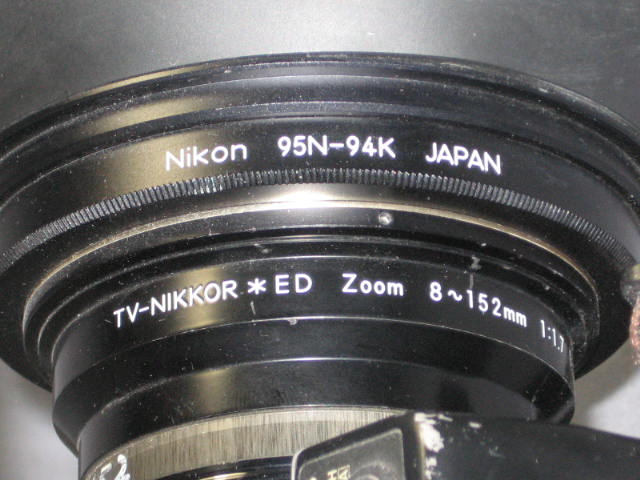 Sony BVW-400 Betacam SP 3-CCD Video Camera Nikon S19x8 8