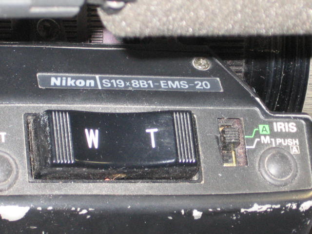 Sony BVW-400 Betacam SP 3-CCD Video Camera Nikon S19x8 9