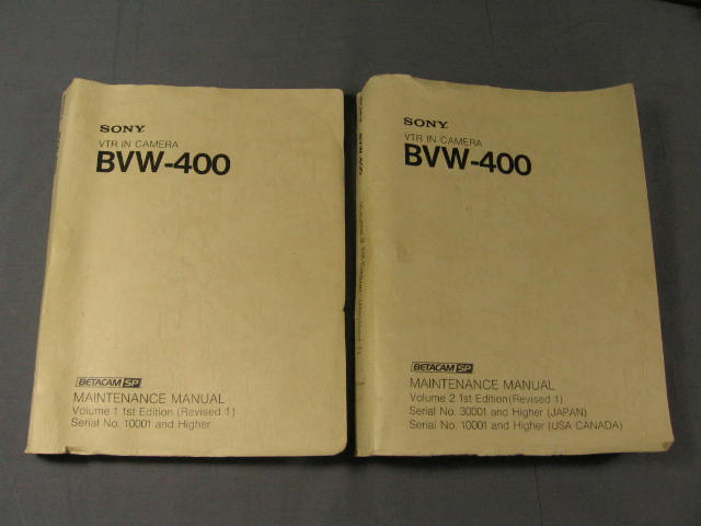 Sony BVW-400 Betacam SP 3-CCD Video Camera Nikon S19x8 10