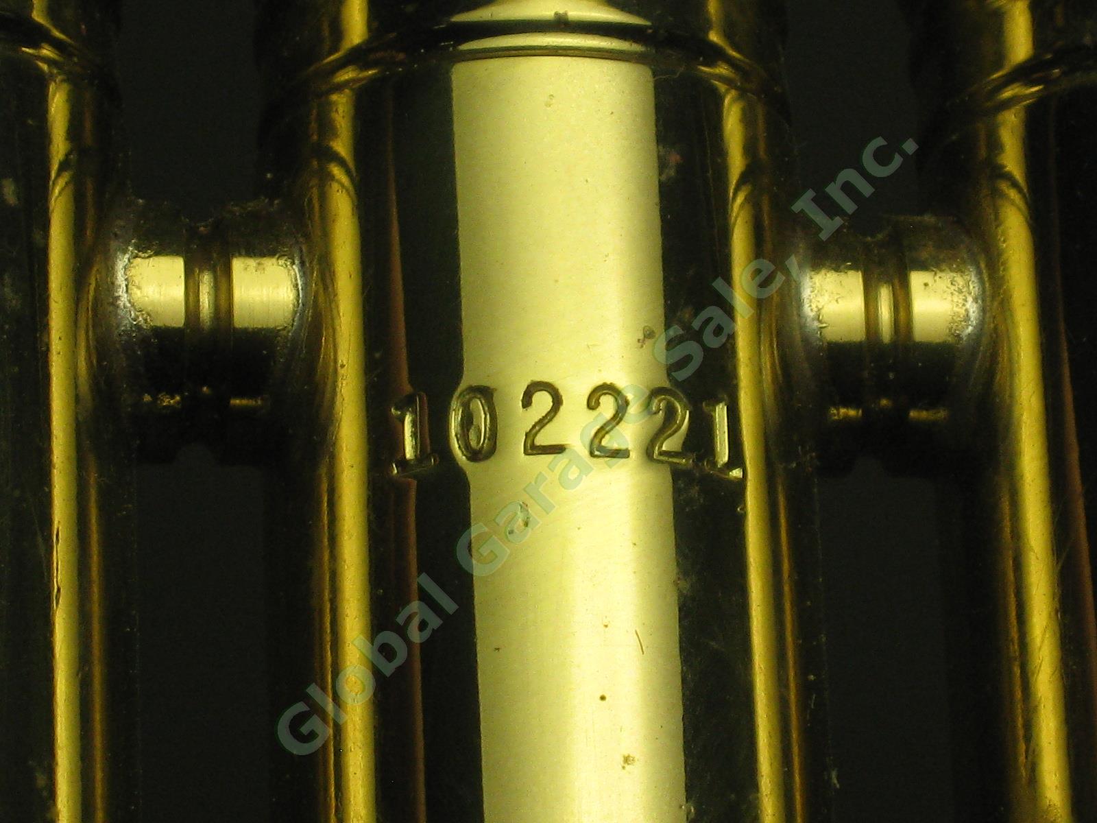 Vtg 1920s H.N White King Cleveland Superior Trumpet 102221 M18 Mouthpiece Case + 2