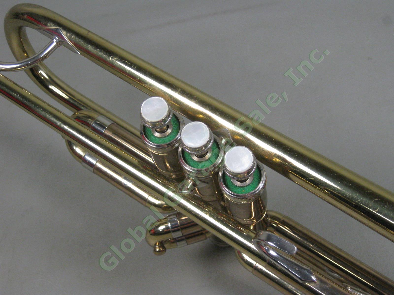 Vtg 1920s H.N White King Cleveland Superior Trumpet 102221 M18 Mouthpiece Case + 7