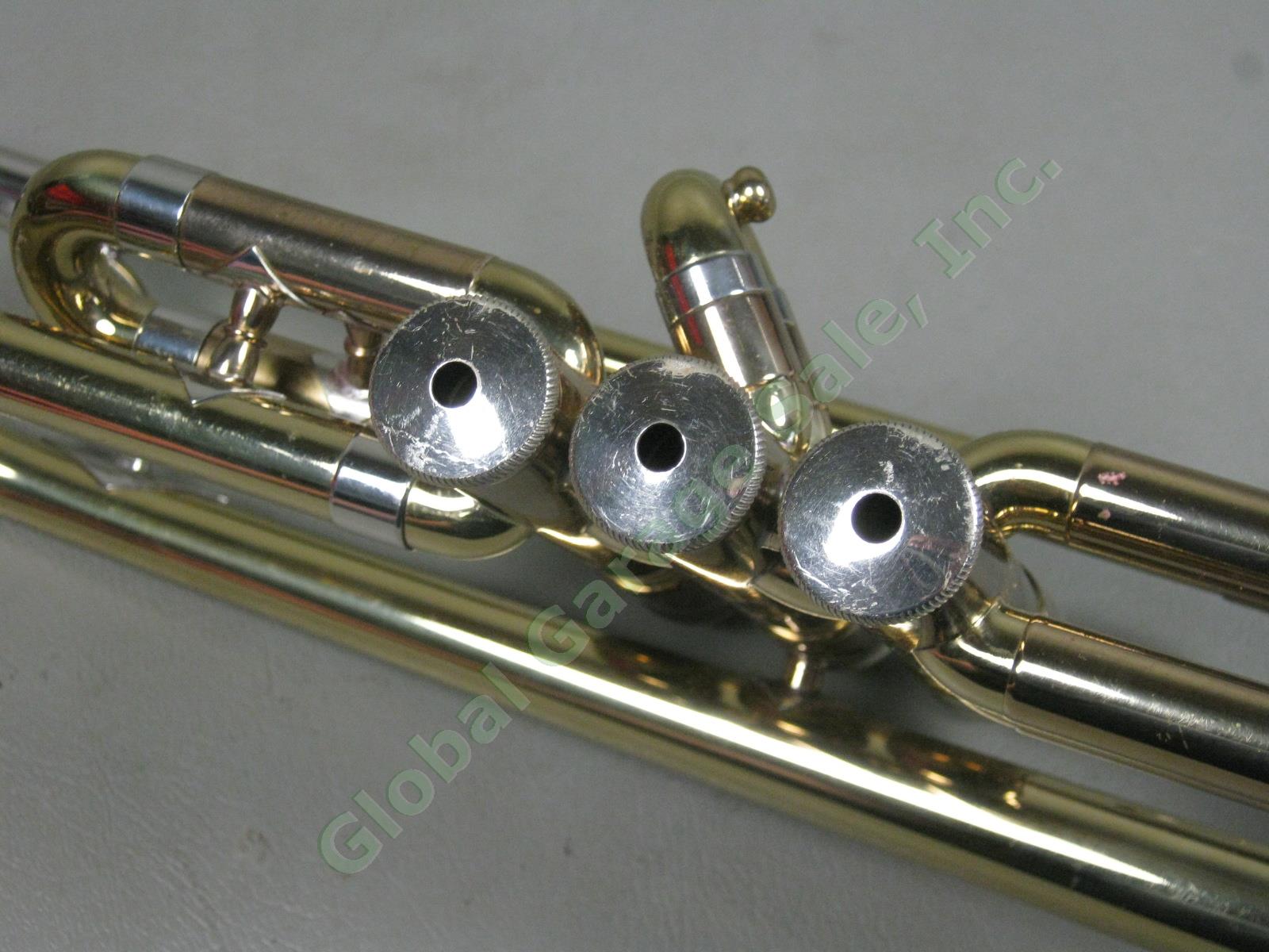 Vtg 1920s H.N White King Cleveland Superior Trumpet 102221 M18 Mouthpiece Case + 8