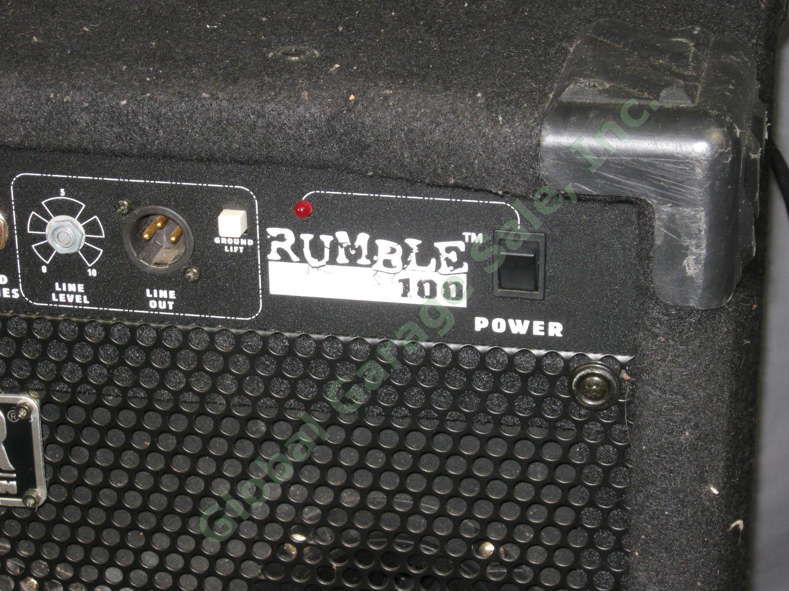 Fender Rumble 100 Bass Guitar Combo Amp Amplifier 1x15 15" Inch Speaker PR-559 1