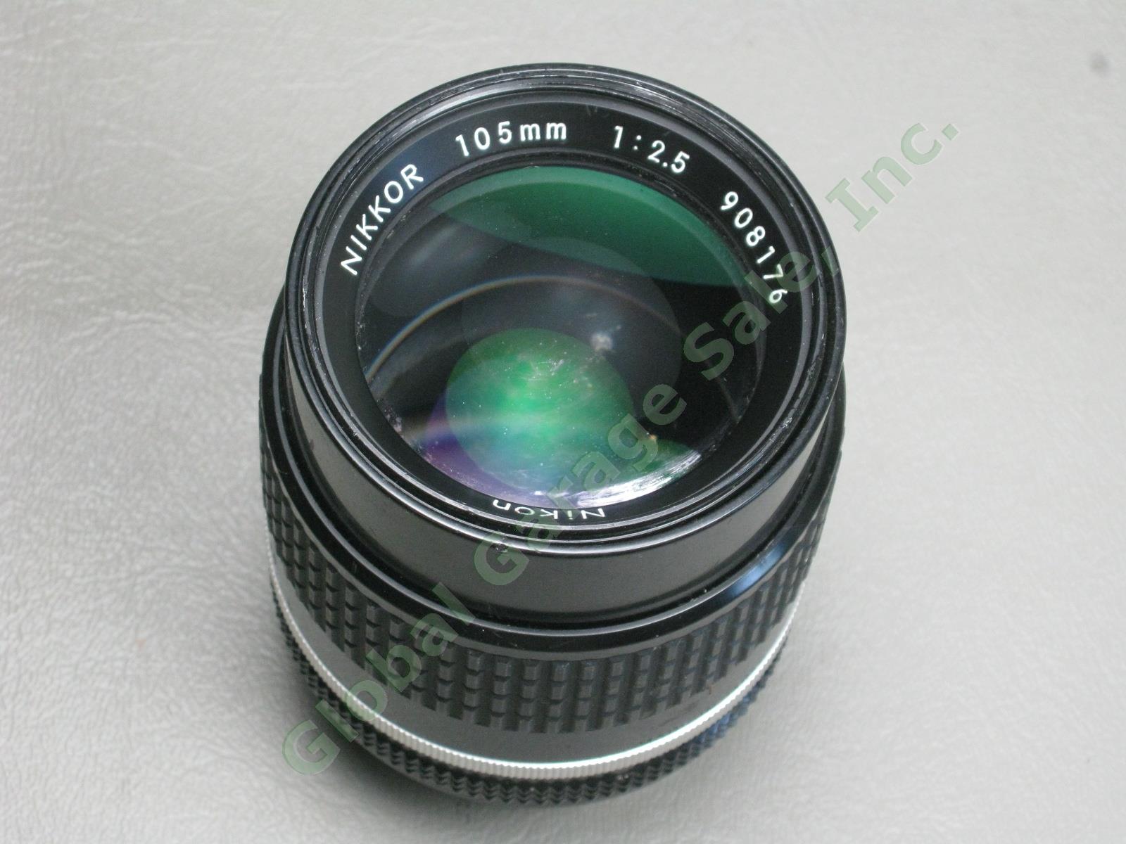 Nikon Nikkor 105mm 1:2.5 f/2.5 Telephoto Camera Lens No Reserve Price! 3