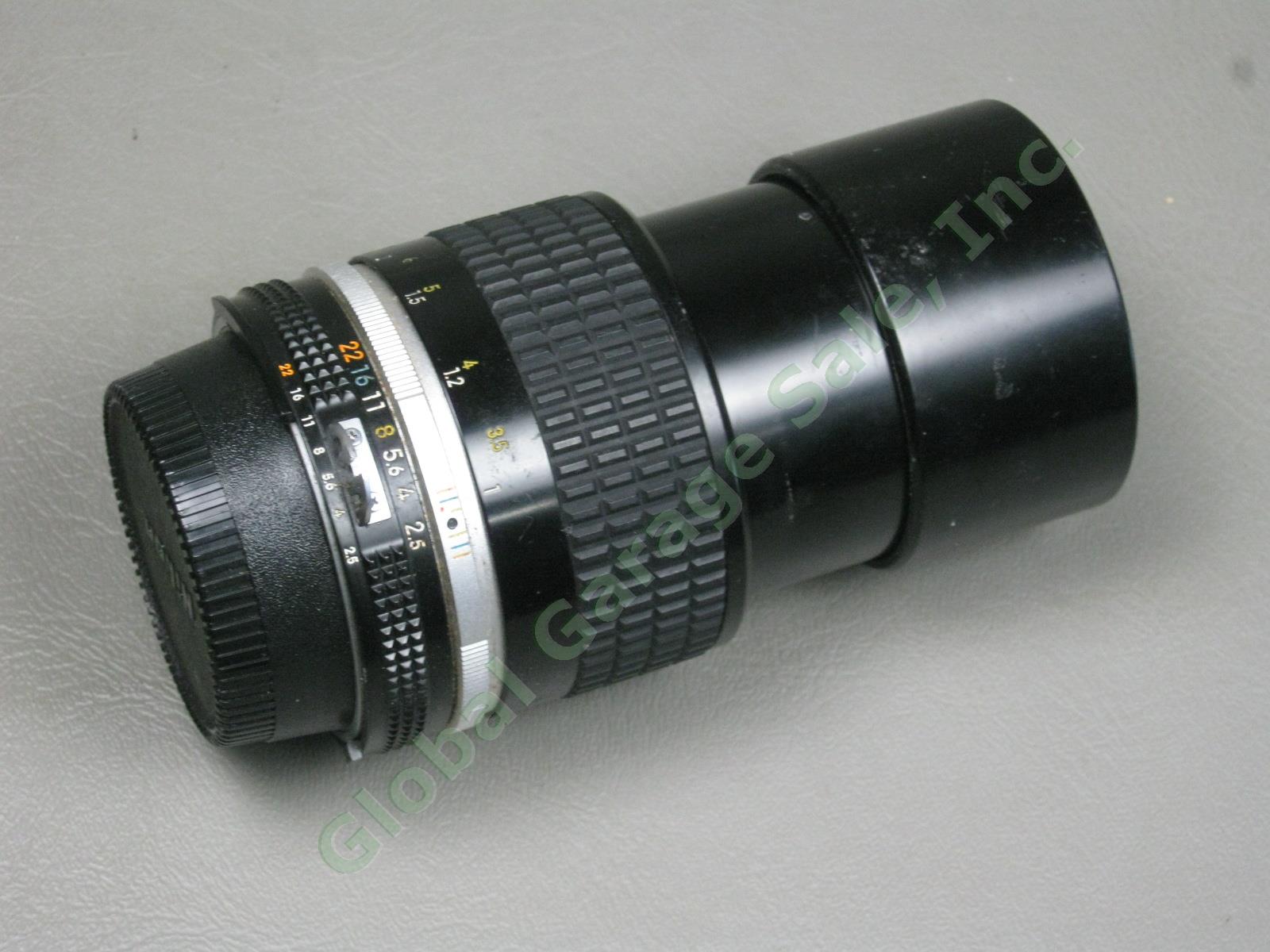 Nikon Nikkor 105mm 1:2.5 f/2.5 Telephoto Camera Lens No Reserve Price! 5