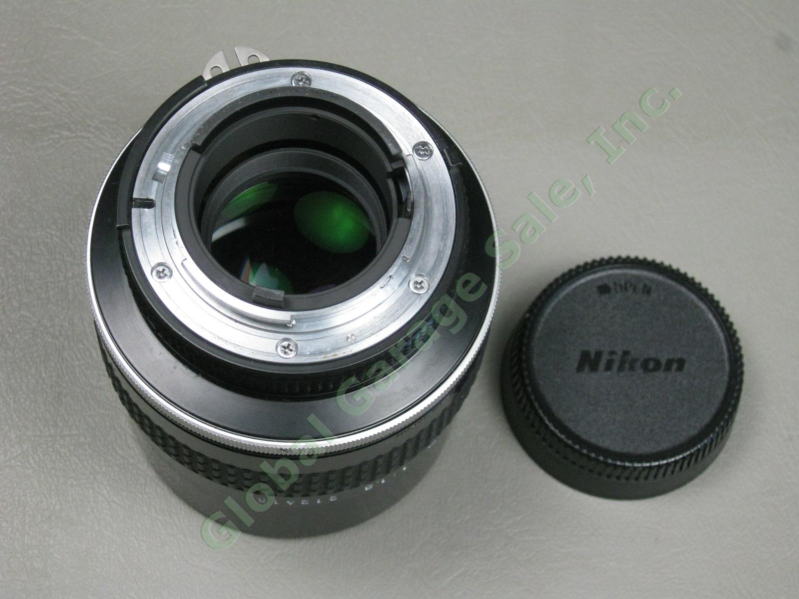 Nikon Nikkor 105mm 1:1.8 f/1.8 Telephoto Camera Lens #212615 Nice! No Reserve! 4