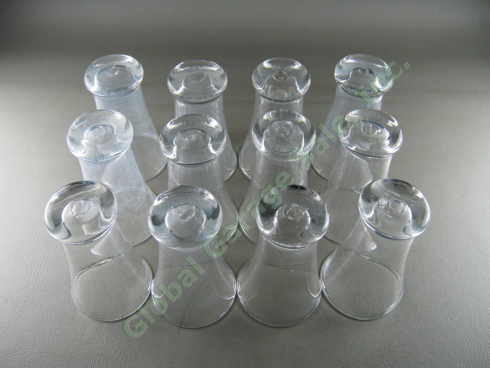 12 Vtg Colonial Williamsburg Raleigh Tavern Glassware Water Glass Set Lot 5" NR! 1