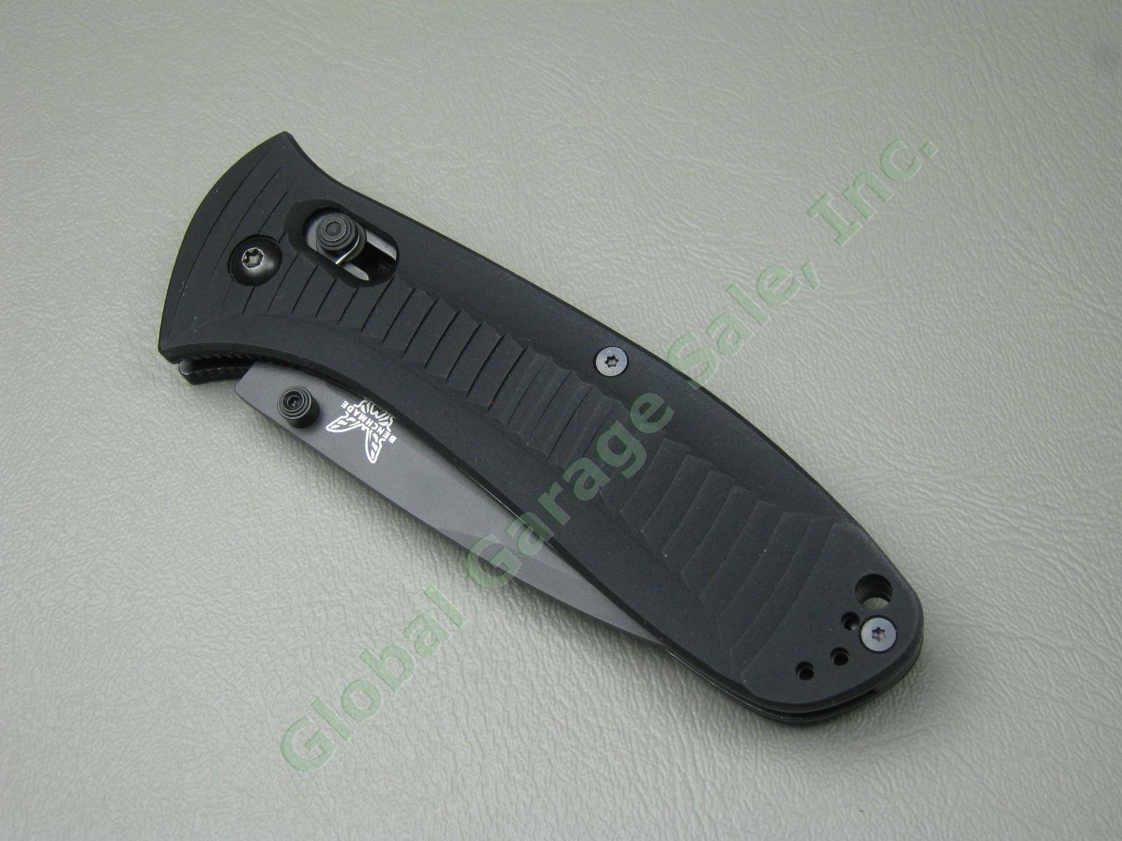 NEW Benchmade 520SBK Presidio Axis ComboEdge BK1 Coated Black Blade Fold Knife 3
