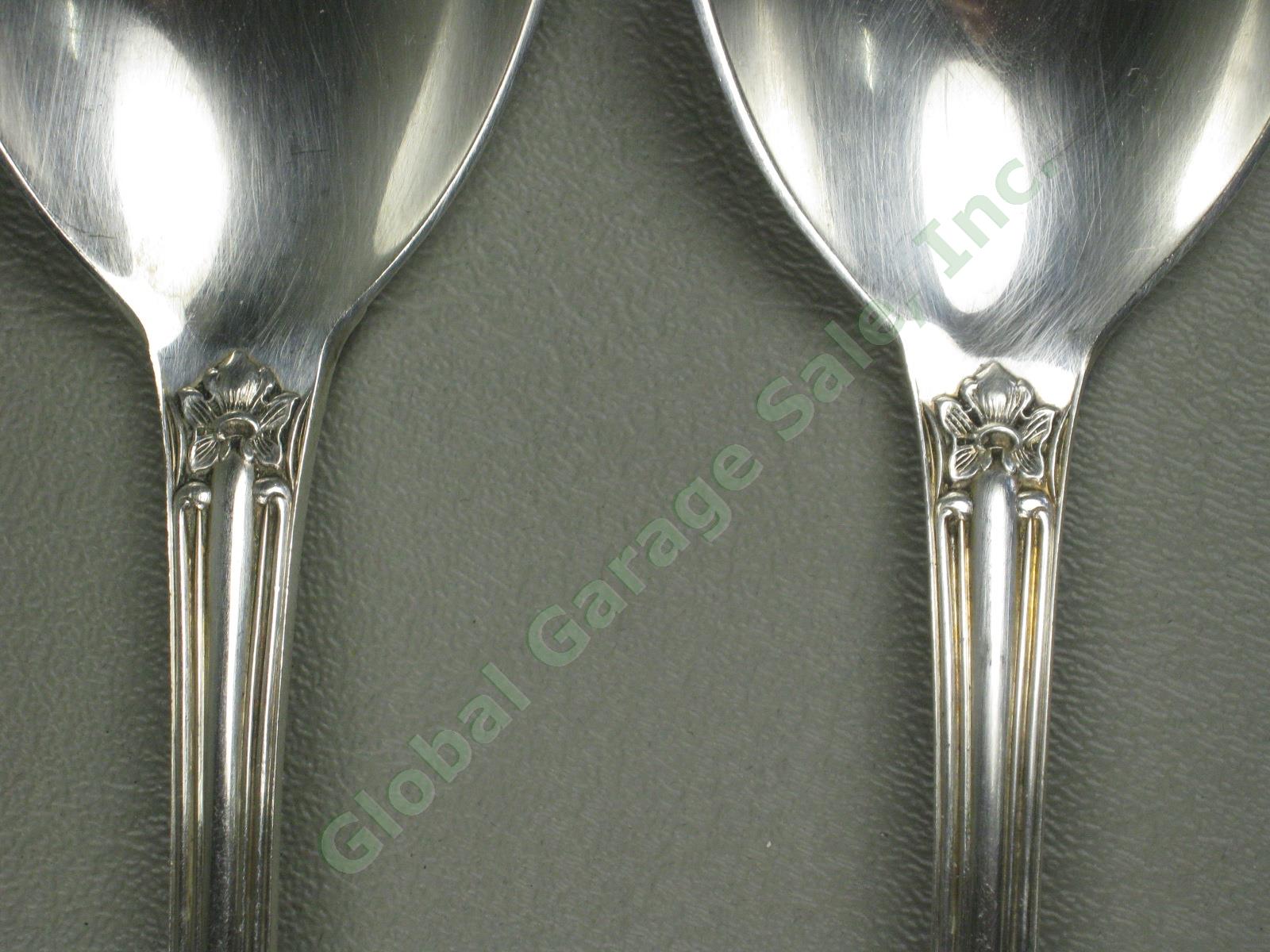 Antique Wilkins Sohne HJ Wilm German 800 Silver 10" Serving Fork Spoon 189 Grams 3