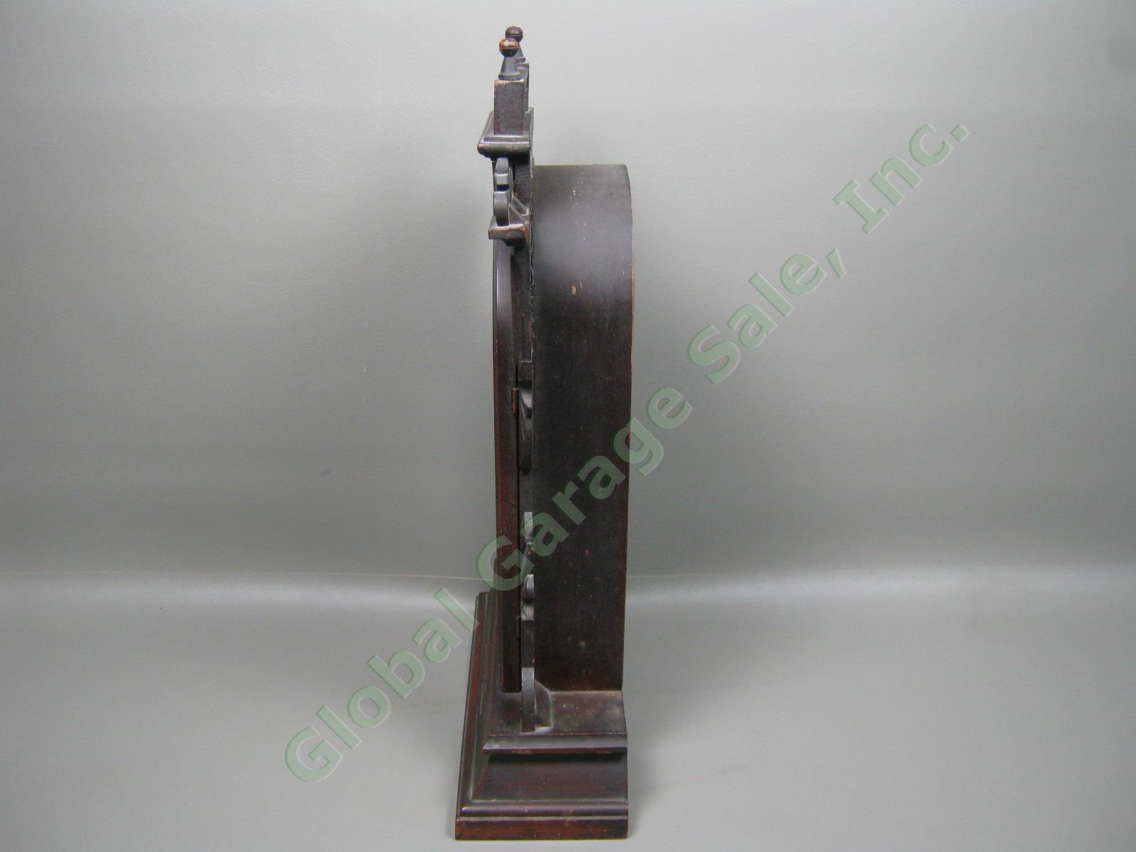 Vtg Antique New Haven Eight 8-Day Shelf Mantle Clock Indicator Pendulum Pat 1881 5