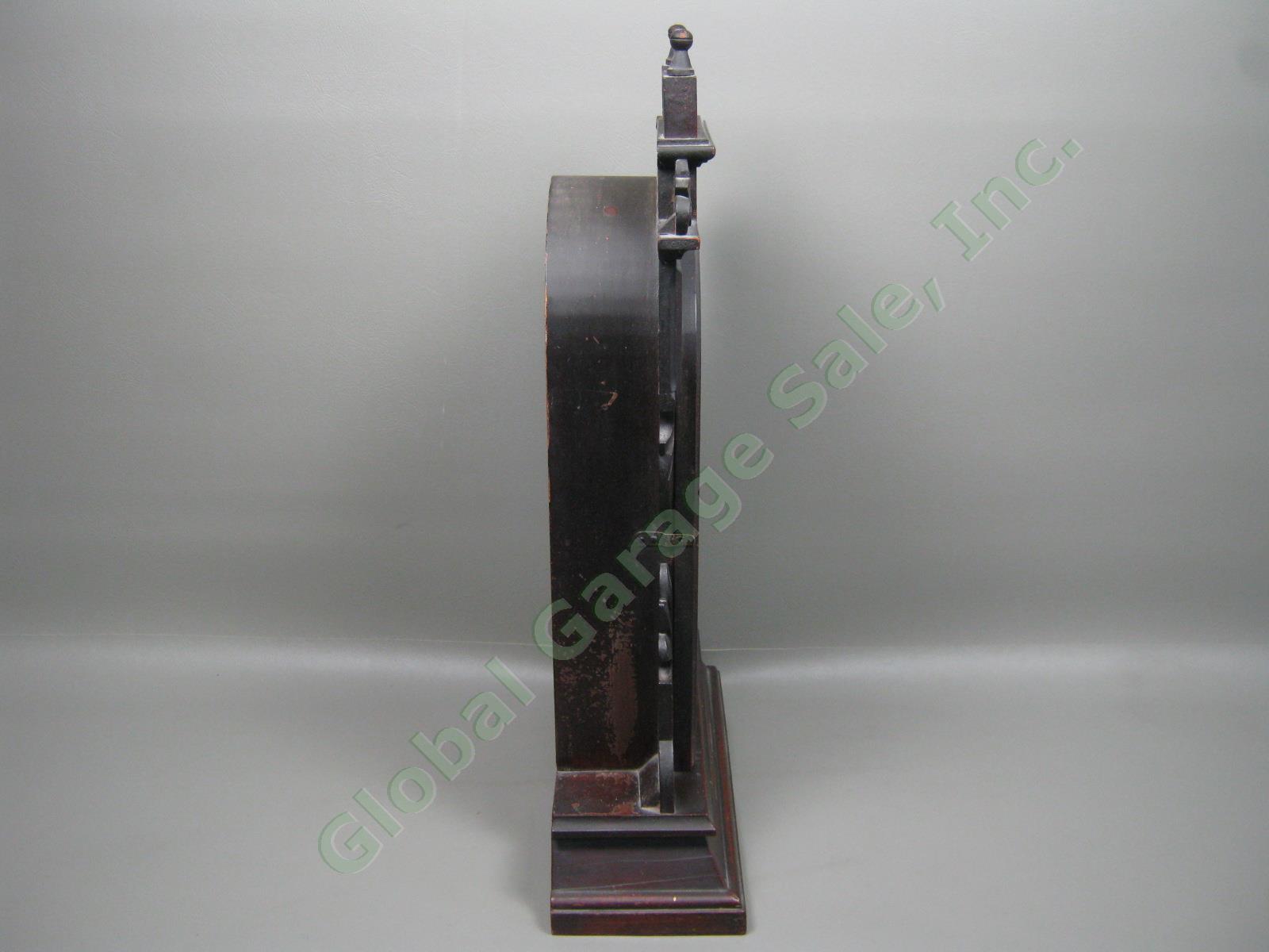 Vtg Antique New Haven Eight 8-Day Shelf Mantle Clock Indicator Pendulum Pat 1881 6