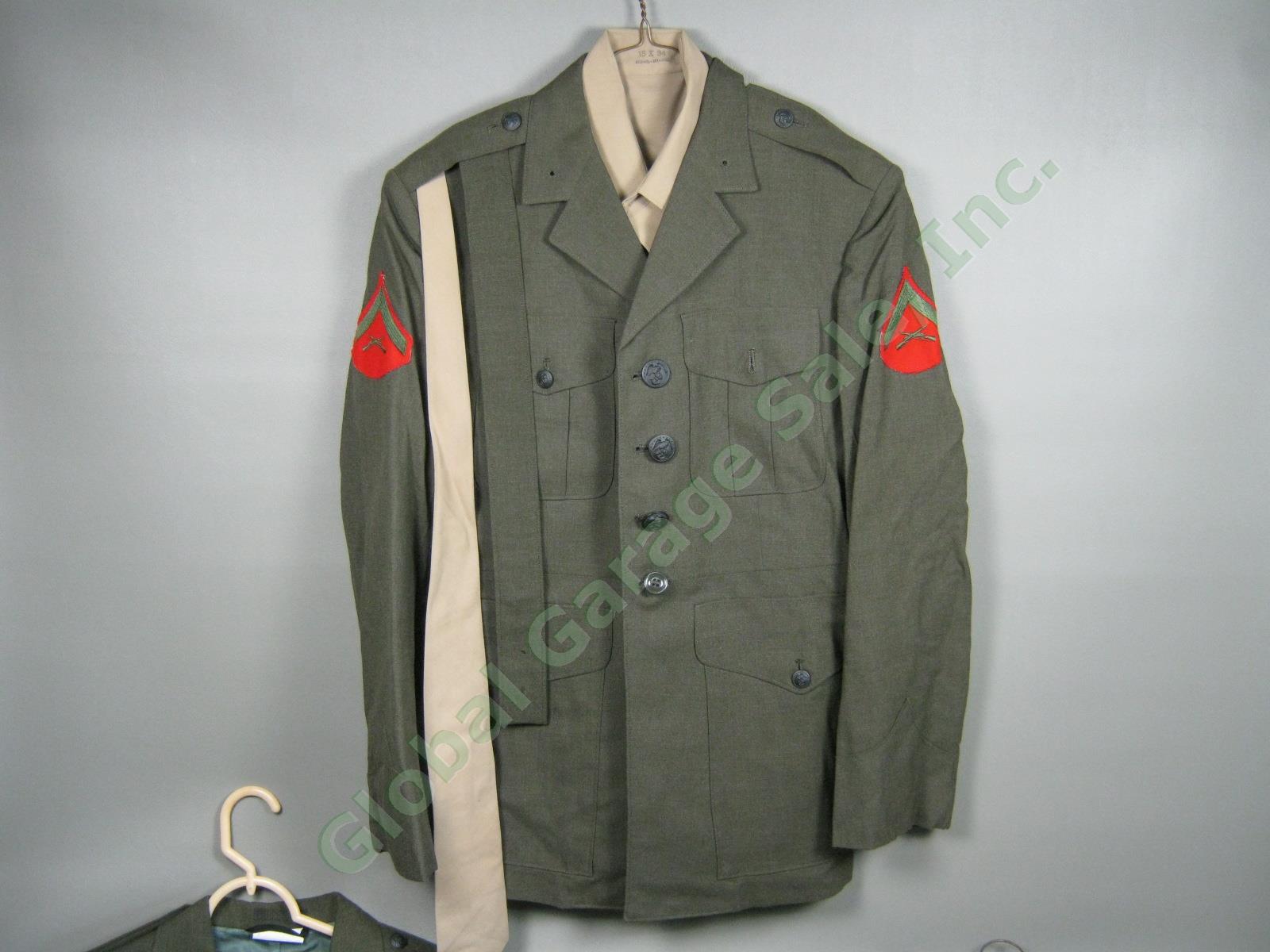 Huge USMC Marine Corps Charlie Uniform Pants Jackets Shirts Cap Lot Never Worn! 1