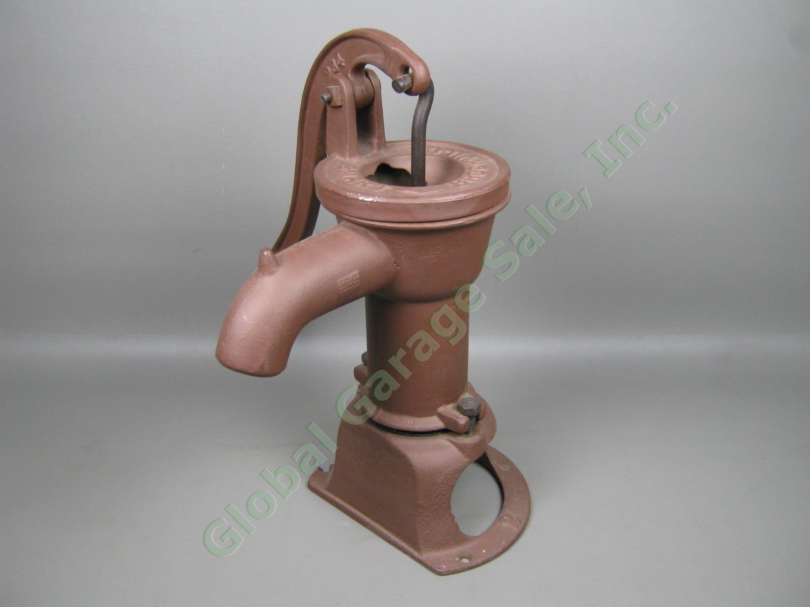 Vtg Antique Cast Iron Hand Crank Smart Brockville 234 255 Well Water Pump 16.5" 1
