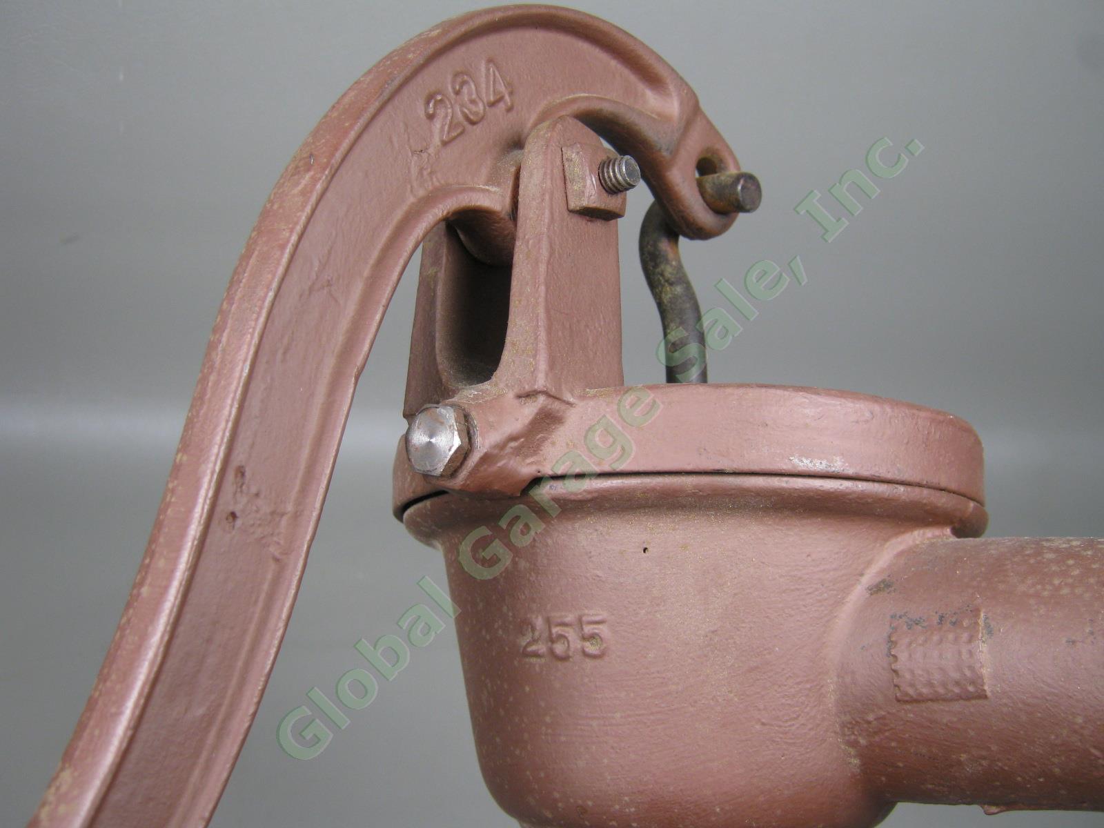 Vtg Antique Cast Iron Hand Crank Smart Brockville 234 255 Well Water Pump 16.5" 4